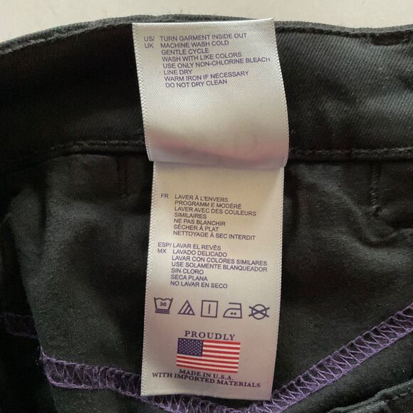 NYDJ Trouser Pant Sz 4 30x33.5 Black Original Sliiming Bootcut LiftXTuck Stretch - Picture 9 of 14